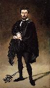 Edouard Manet Philibert Rouviere as Hamlet oil painting reproduction